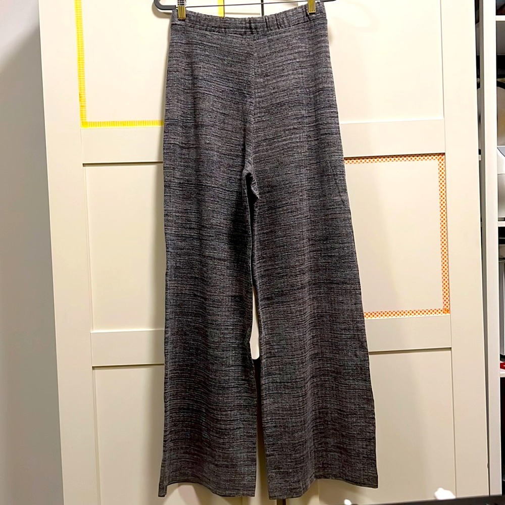 Banana Republic wide-leg pull up slacks in heather gray XS